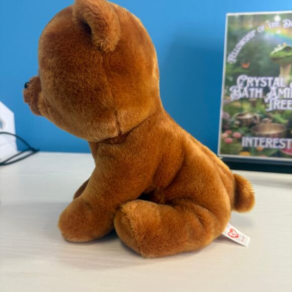 Ty Beanie Boo Brownie Bear Plush 9” • EUC Velvety Soft Brown Stuffed Animal - Picture 5 of 7